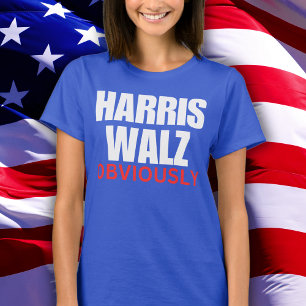 Harris Walz OBVIOUSLY Harris Walz 2024 offensich T-Shirt