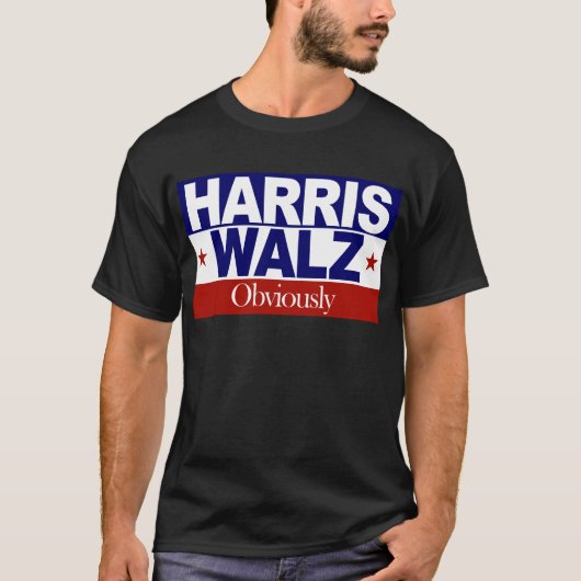 Harris Walz offensichtlich Harris 2024 Kamala T-Shirt (Vorderseite)