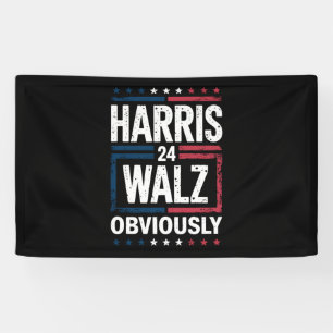 Harris Walz, offensichtlich Harris Waltz 2024 Wahl Banner