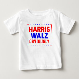 Harris Walz Offensichtlich Kamala Harris für Präsi Baby T-shirt