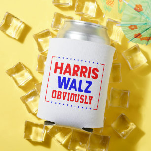 Harris Walz Offensichtlich Kamala Harris für Präsi Dosenkühler
