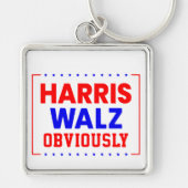 Harris Walz Offensichtlich Kamala Harris für Präsi Schlüsselanhänger (Vorne)