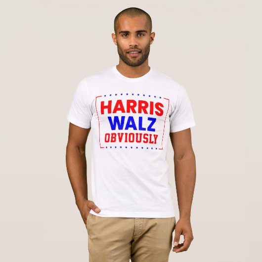 Harris Walz Offensichtlich Kamala Harris für Präsi T-Shirt (Vorne ganz)