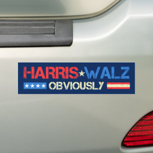 Harris Walz Offensichtlich Kamala Harris Waltz 202 Autoaufkleber