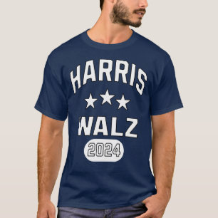Harris Walz Patriotischer College-Style Preppy T-Shirt