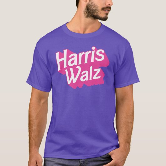 Harris Walz Pink T-Shirt (Vorderseite)