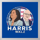Harris Walz Poster (Vorne)