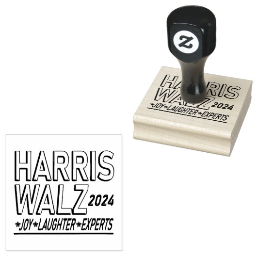 Harris Walz Präsidentschaftswahl 2024 Gummistempel (Stempel)