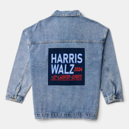 Harris Walz Präsidentschaftswahl 2024 Jeansjacke