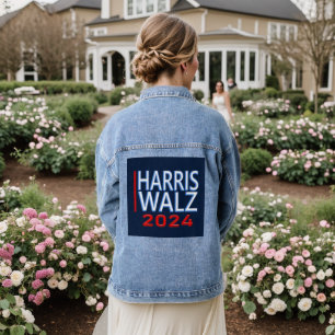 Harris Walz Präsidentschaftswahl 2024 Jeansjacke