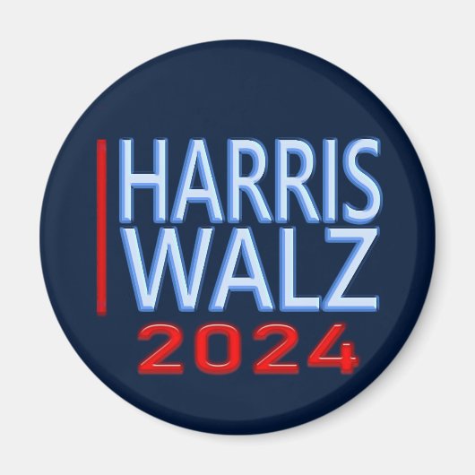 Harris Walz Präsidentschaftswahl 2024 Magnet (Vorne)