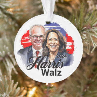 Harris Walz Präsidentschaftswahl 2024 Ornament
