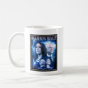 Harris Walz Retro 90er Stil Kaffeetasse