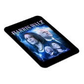 Harris Walz Retro 90er Stil Magnet (Rechte Seite)