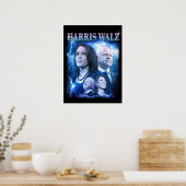 Harris Walz Retro 90er Stil Poster (Küche)