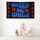 Harris & Walz Retro Blume Banner (Insitu)