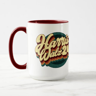 Harris Walz Retro Tasse