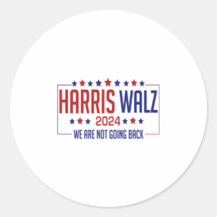 Harris Walz Runder Aufkleber