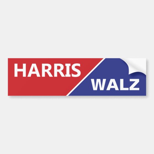 Harris / Walz RWB1 Autoaufkleber (Vorne)