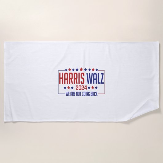 Harris Walz Strandtuch (Vorderseite)