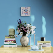 Harris Walz tanzende Katzen machen Amerika wieder Quadratische Wanduhr