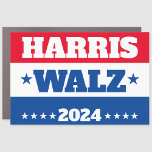 Harris Walz | Tim Walz 2024 Kampagne Blue Red Auto Magnet<br><div class="desc">Harris Walz 2024 Kampagne Blue Red Yard Sign</div>