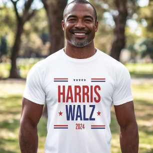 Harris Walz Unterstützung für demokratische Wahlen T-Shirt