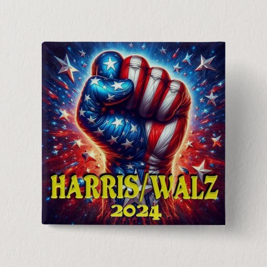 Harris walz Vance 2024 Wahl Button (Vorderseite)
