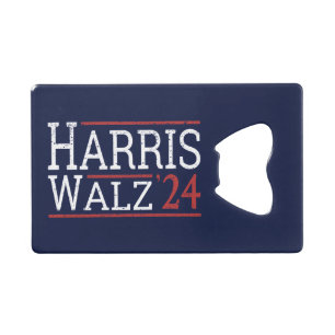 Harris Walz Wahl 2024 I Geldbeutel Flaschenöffner