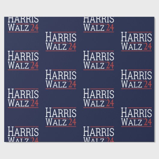Harris Walz Wahl 2024 I Geschenkpapier (Flach)