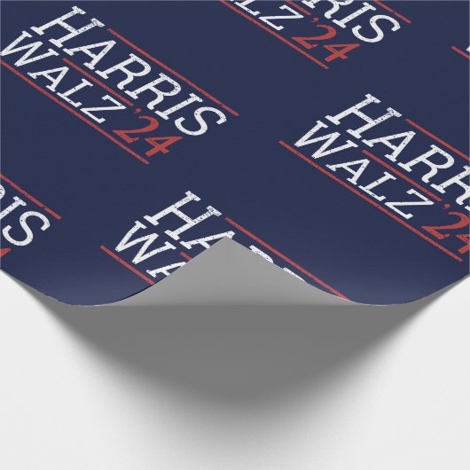 Harris Walz Wahl 2024 I Geschenkpapier (Ecke)