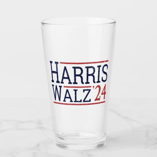 Harris Walz Wahl 2024 I Glas (Vorderseite)