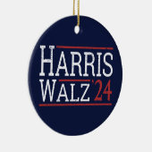 Harris Walz Wahl 2024 I Keramik Ornament (Rechts)