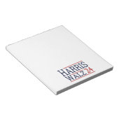Harris Walz Wahl 2024 I Notizblock (angewinkelt)