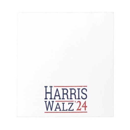 Harris Walz Wahl 2024 I Notizblock (Vorderseite)