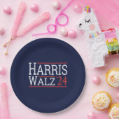 Harris Walz Wahl 2024 I Pappteller (Party)