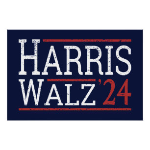 Harris Walz Wahl 2024 I Poster