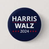 Harris Walz Wahl 2024 III Button (Vorderseite)