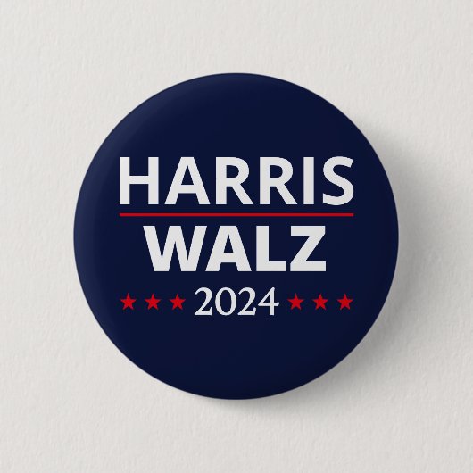 Harris Walz Wahl 2024 III Button (Vorderseite)