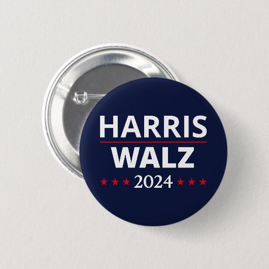 Harris Walz Wahl 2024 III Button (Vorne & Hinten)