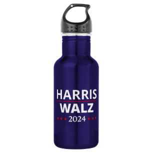 Harris Walz Wahl 2024 III Edelstahlflasche