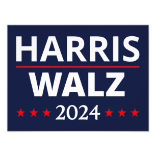 Harris Walz Wahl 2024 III Fotodruck