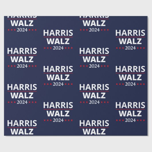 Harris Walz Wahl 2024 III Geschenkpapier (Flach)