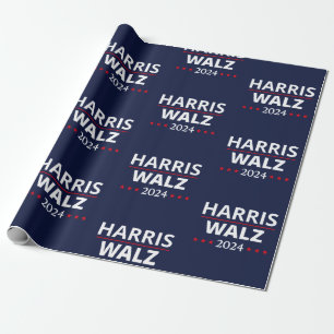 Harris Walz Wahl 2024 III Geschenkpapier