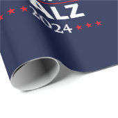 Harris Walz Wahl 2024 III Geschenkpapier (Rolleneckpunkt)