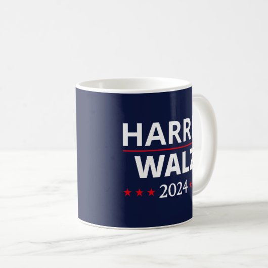 Harris Walz Wahl 2024 III Kaffeetasse (VorderseiteRechts)