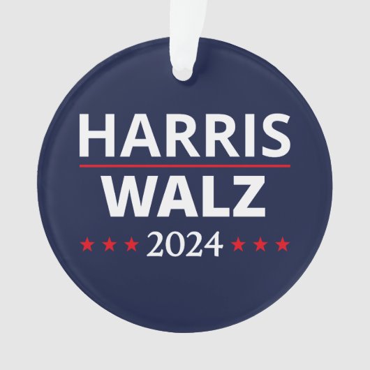 Harris Walz Wahl 2024 III Ornament (Vorderseite)