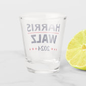 Harris Walz Wahl 2024 III Schnapsglas (Rückseite)