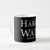 Harris Walz Wahl 2024 Kaffeetasse (Vorderseite Links)