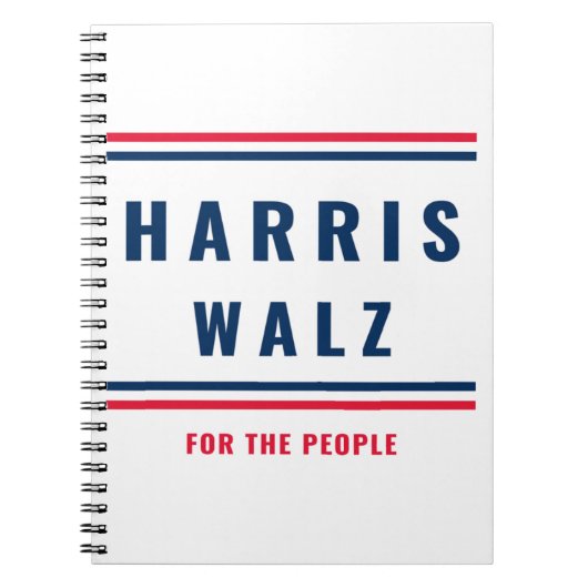 HARRIS WALZ - WAHL 2024 NOTIZBLOCK (Vorderseite)